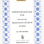 Greensleeves pour instrument à vent en Bb avec Piano
