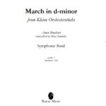 Kleine Orchesterstücke - March