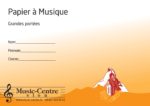 Papier à musique format A5 grandes portées