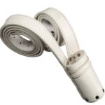 Baudrier pour porte-drapeau en cuir blanc